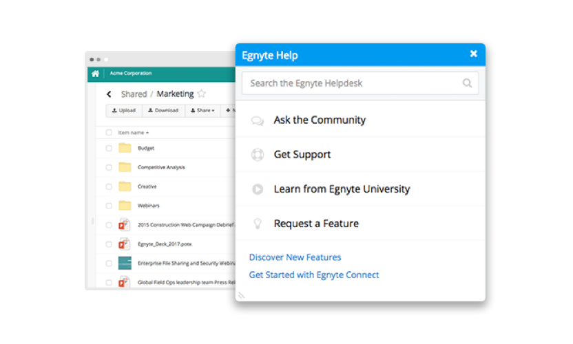 New Help Widget